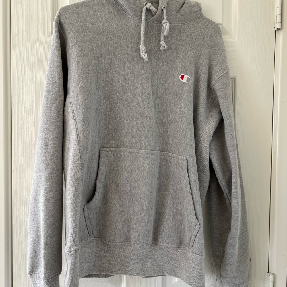 CHAMPION REVERSE WEAVE HOODIE, C LOGO